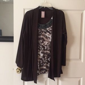 Tank and cardigan combo